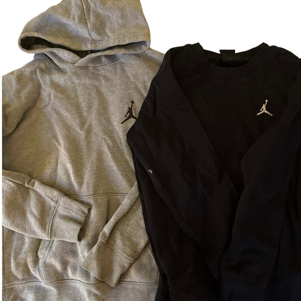 Air Jordan black grey hoodie bundle size medium 10/12